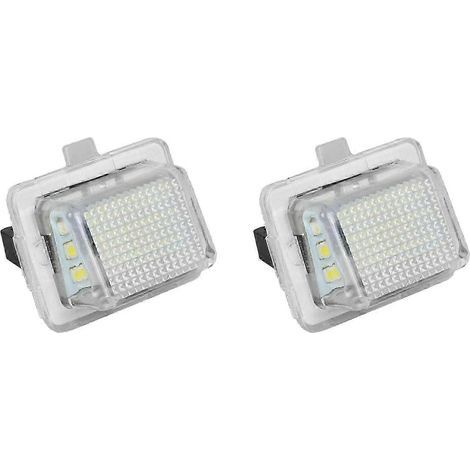 Lot de 2 éclairages de plaque d'immatriculation pour Mercedes-Benz W204/W212/W216/W221/W207, 18 LED