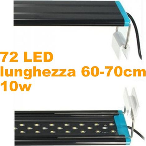 Trade Shop - Lampada D143 Light Plafoniera Estendibile Led Para Aquario Bordo Vasca Regolabile -