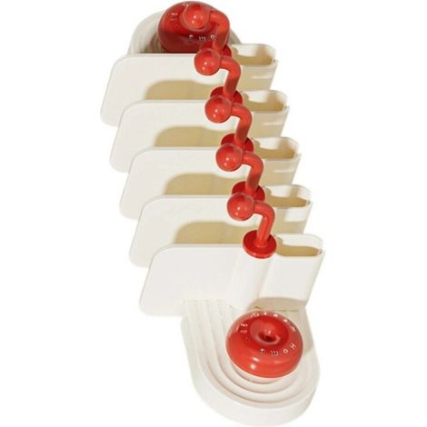 Porta dentifricio e organizer salvaspazio - Rosso