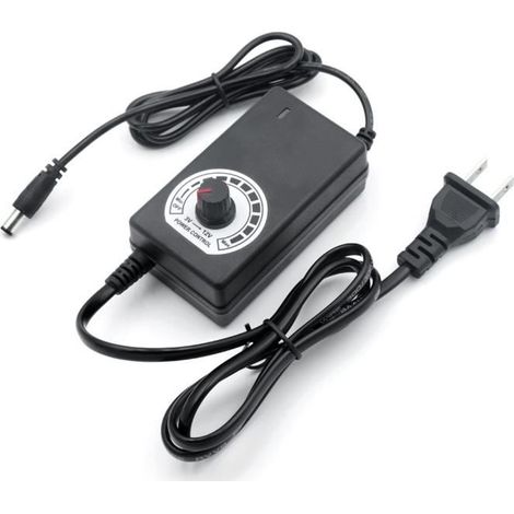 Chargeur de batterie - Adaptateur d'alimentation électrique universel réglable - 3-12V 2A - EU Plug