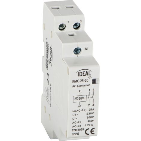 CONTATTORE MODULARE, ALIMENTAZIONE 230V AC KMC-25-20 - KANLUX (1/2)