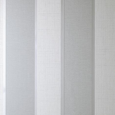 Larson Stripe Wallpaper Fine Décor Textured Vinyl Metallic Grey Silver (1/3)