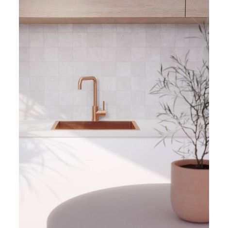 Lavello da cucina singolo 550 mm - rame spazzolato - Ohia (1/4)