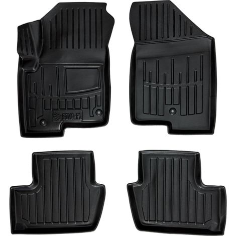 Tappetini per auto Jeep Compass I 2006-2017 con due fermi sul lato guidatore (1/5)
