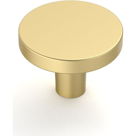 Lot de 10 boutons de meuble et d'armoire dorés - Poignées de tiroir - Boutons pour armoire - Poignée de porte - Poignées de commode (1/5)