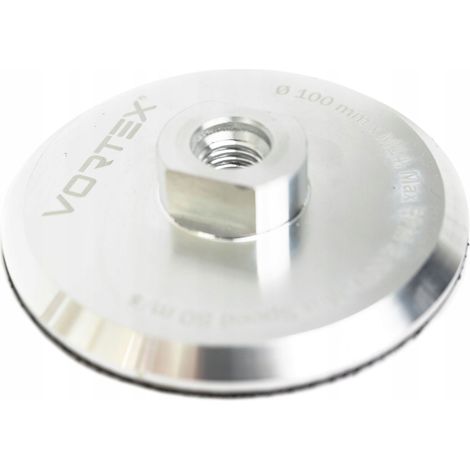 Soporte de aluminio para disco de velcro de 100 mm con rosca M14 para almohadillas de pulido (1/3)