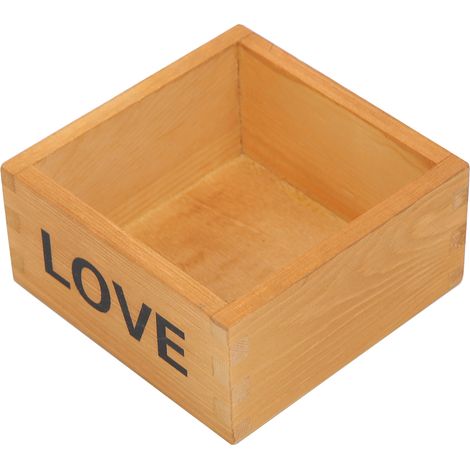 2er-Set multifunktionale Aufbewahrungsboxen aus Holz für Sukkulenten- und Blumentöpfe (1/5)