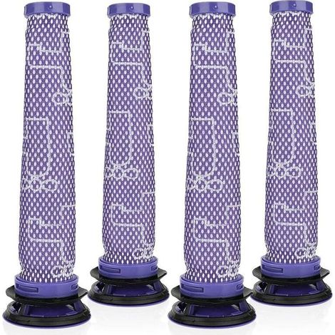 Filtre pour Dyson V6 V7 V8 de Remplacement Série, Rechange de Filtre Pré-Moteur 4 Pièce, HEPA Filtre pour Aspirateur Dyson, Dyson Accessoire Filtre Pré-Moteur (1/5)