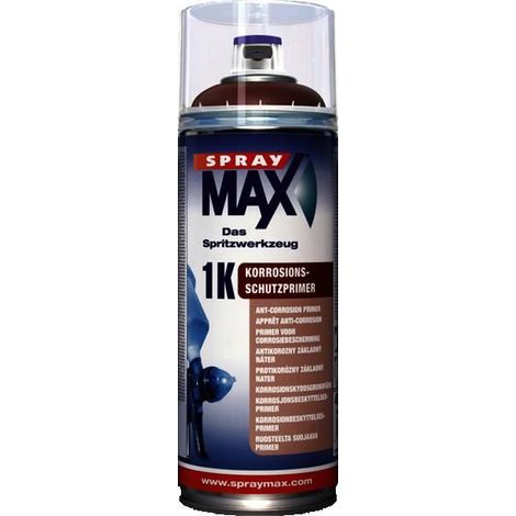 Apprêt anticorrosion - SPRAY MAX - 1K - Marron - Usage professionnel - 0.439 kg (1/2)