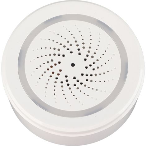Alarme sonore et lumineuse sans fil 90 dB, résistante aux chocs et contrôlable par application TUYA pour la maison et le restaurant. (1/5)