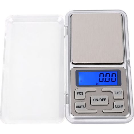 Balançoire électronique de poche précise 0,01g, capacité 500g, portable avec rétroéclairage, balance alimentaire numérique mini (1/5)
