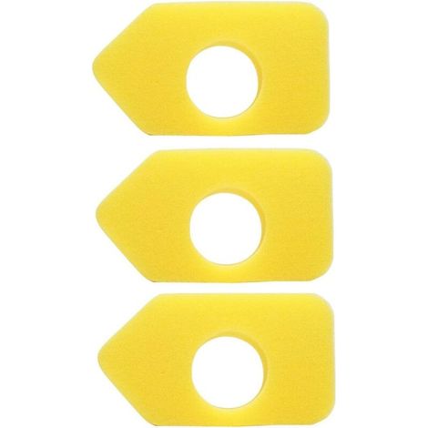 Lot de 3 mousses pour filtre à air pour filtre Briggs & Stratton 698369 (1/4)