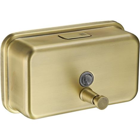 Distributeur de savon mural 1200 ml en acier inoxydable bronze