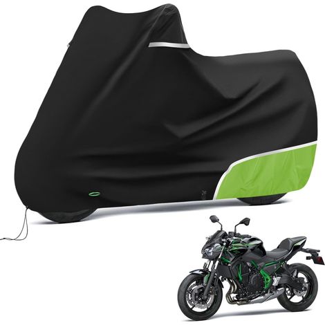 Bâche de Protection pour Z650 Z900 Z1000 Z750 ER6N Z800 (sans Coffre) Housse Protection- Moto extérieur -Imperméable et résistante aux intempéries - Tissu Oxford 420D (1/5)
