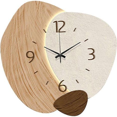 Horloge murale nordique décorative, silencieuse, simple et élégante. (1/5)