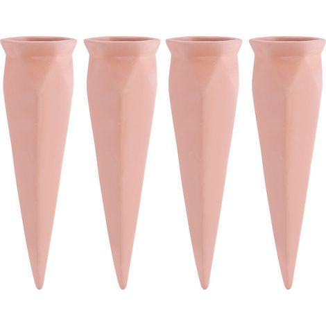 4pcs extérieur/intérieur terre cuite plante arrosage pointes vacances jardin piquets outils d'auto-irrigation (1/5)