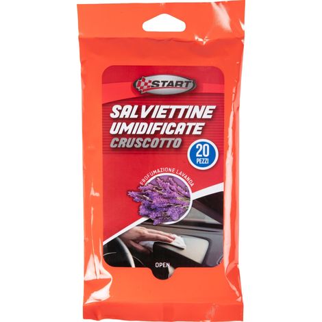 START Salviette Umidificate Cruscotto 20 Pezzi Lavanda (1/4)