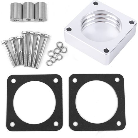 Ortviai Entretoise pour corps de papillon en alliage d’aluminium CNC – Compatible Jeep Wrangler, Cherokee, Grand Cherokee (2.5L/4.0L, 1987–2004) (1/5)