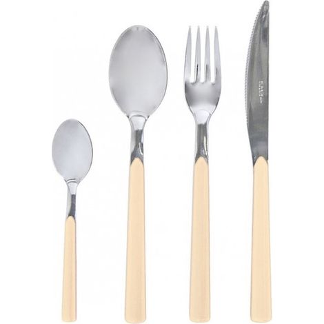 Servizio di Posate da Tavola Completo Fast Sabbia Eme 24 Pezzi
