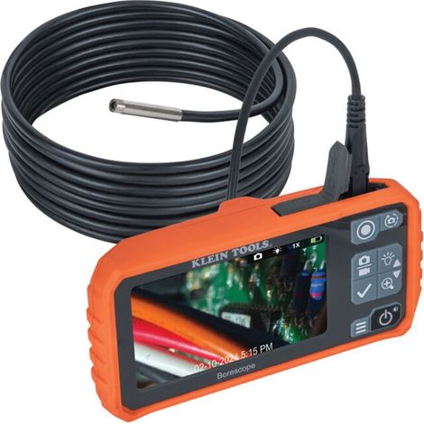 Klein Tools Borescope écran 4,3 pouces 720p caméra col de cygne 3 m IP67 (1/5)