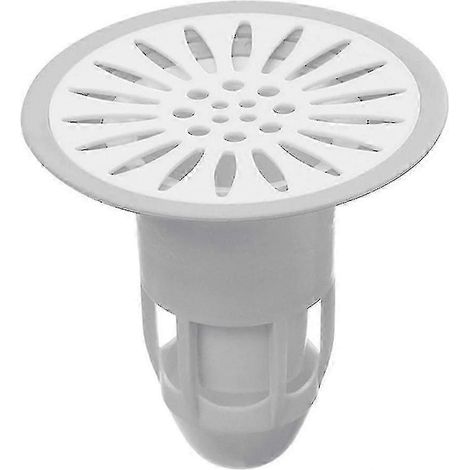 Cache de siphon de sol anti-odeurs pour douche, évier et salle de bain,White (1/3)