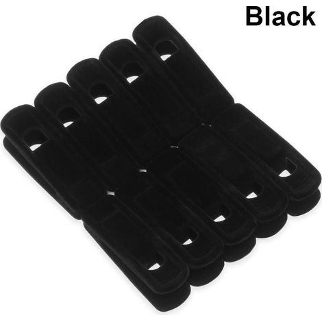 Cintres en velours pour placard, lot de 10 cintres anti-glisse, organisateur domestique économe en espace (1/5)