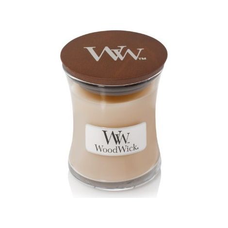 Miel Blanca - Woodwick - pequeña vela aromática con mecha de madera (1/3)