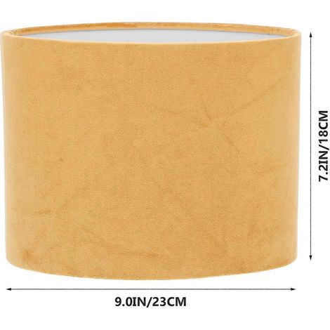 Abat-jour ovale simple en tissu (1 pièce) pour lampe de table - Accessoire de décoration (1/4)