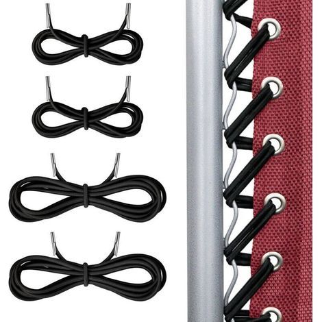 Spannvorrichtung für Liegestühle, Gartenliegen, Strandstühle, Liegen, Deckstühle, Stuhlspannvorrichtung, 4er-Set, Schwarz-Crezuo (1/4)