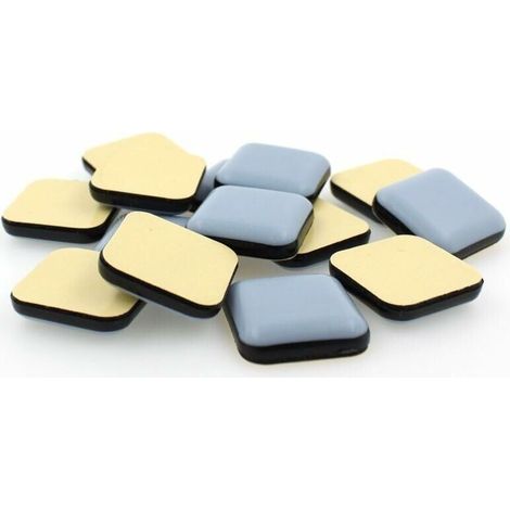 PTFE-Teflon-Möbelgleiter – Quadratisch – Selbstklebend – Verschiedene Größen erhältlich (50 mm, 16 Stück) – LIAIKI