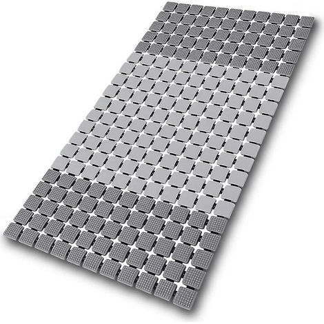 Tapis de douche de massage antidérapant avec aspiration de bain et trous de drainage, tapis antidérapant de massage de salle de bain (1/5)