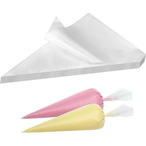 200 pezzi di sac à poche professionali per pasticceria, sac à poche usa e getta, sac à poche, sac à poche in plastica trasparente - Adatte per decorare torte, adatte per dessert, adatte per pasticcini (1/5)