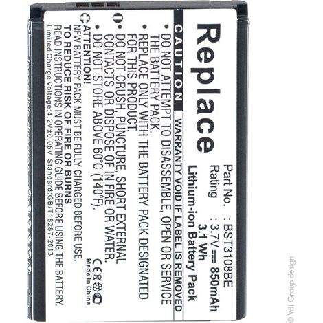 NX - Batterie téléphone, smartphone, GSM pour Samsung 3.7V 700mAh - AB043446BCAB043446B