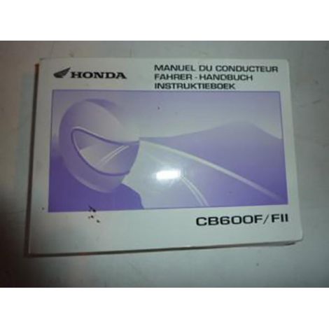 [PRODUIT D'OCCASION] Manuel du propriétaire utilisateur origine pour moto Honda 600 CB