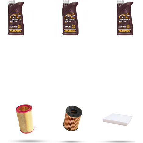 Kit tagliando 3 FILTRI e 3L OLIO compatibile con Chrysler Delta 1.4 88kw dal 2011 (1/5)