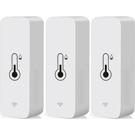 3x Tuya Wifi Capteur de température et d'humidité Thermomètre hygromètre intérieur (1/5)