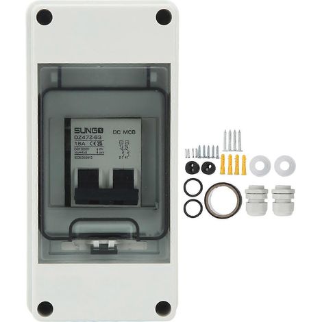 2-poliger Miniatur-Leistungsschalter 16 A IP65 wasserdichter DC-Trennschalter für Solar-Photovoltaiksysteme