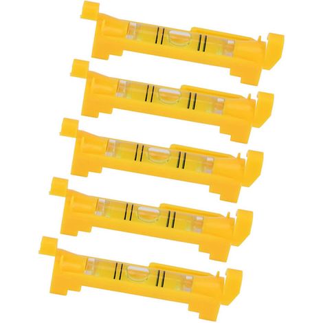 Ensemble de 5 mini niveaux à bulle à corde, niveaux à bulle suspendus, niveaux à bulle en ficelle (1/5)