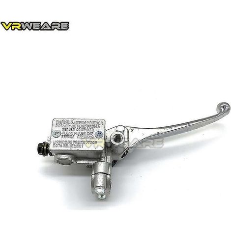 Maître-cylindre de frein avant hydraulique droit pour moto tout-terrain, quad, cyclomoteur, scooter, buggy, karting - Argent