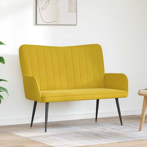 Sofá de 2 Plazas Amarillo 115 x 61 x 87 cm PWNEDBYLORD666YWH