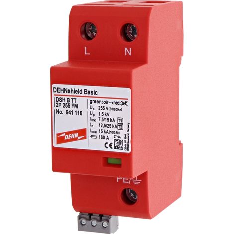 Dehnshield Scaricatore combinato per reti TT e TN con tensione nominale 230 / 400 V (circuito 3-0) (1/2)