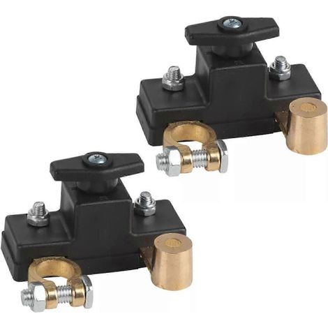 Disjoncteur de batterie automobile 12V/24V, compatible avec les batteries de voitures, bateaux, VTT, camions et autres véhicules. (1/4)
