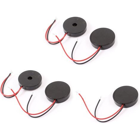 5 Pcs DC 2-28V 80dB Son électronique Noir 22 x 4.5mm (1/5)