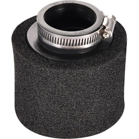 Pair Filtre à Air 35 mm - Double Mousse de Nettoyage - Noir - Bouche Droite - Pour Moto 50-125 cc, Kart, VTT, Quad, Scooter, Course (1/5)