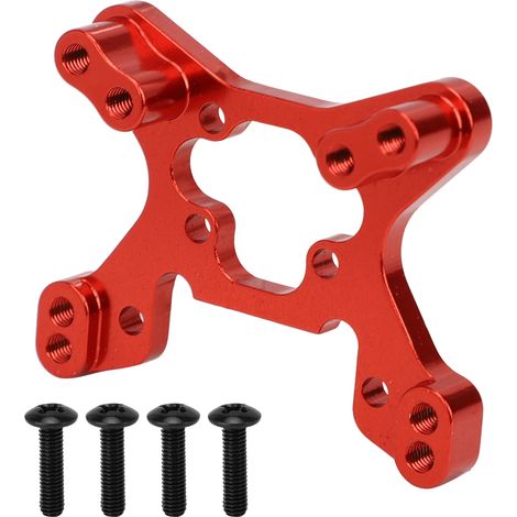 Amortisseur avant en alliage d'aluminium pour LC 1/14 voiture de rallye monstertruggy tout-terrain rouge (1/5)