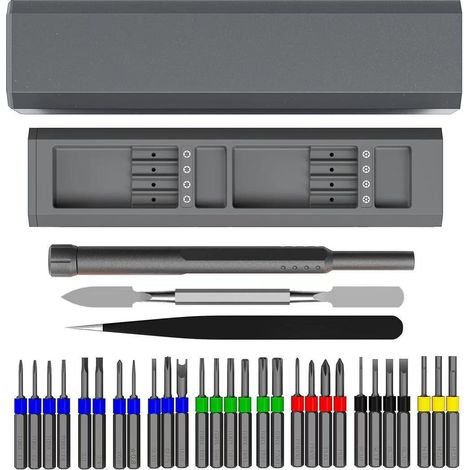 31 en 1 Tournevis, Électrique Kit de Tournevis de Précision Outils Quincaillerie pour Réparation Téléphone Ordinateur Démontage Formes Spéciales (1/2)