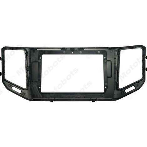 Versatile frame for 2017 Volkswagen Teramont 10.1-inch large screen navigation and audio-visual system modification frame/panel. (1/4)