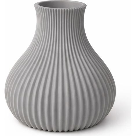 Vaso decorativo grigio per fiori secchi/a blocco