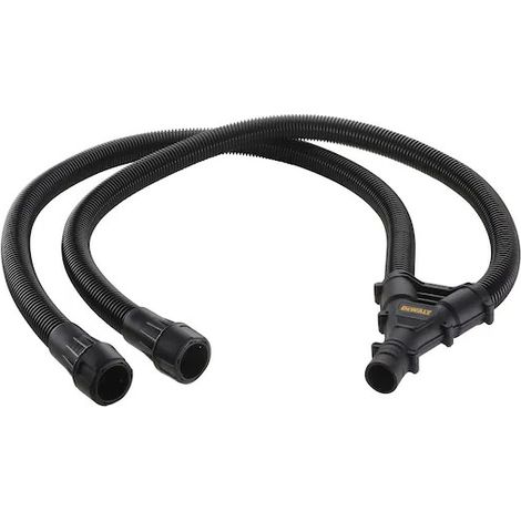 Dewalt – Kit de raccords Airlock pour scies à table – Tuyau 1,4 m pour aspiration poussière – Raccord en Y – DWV9470XJ
