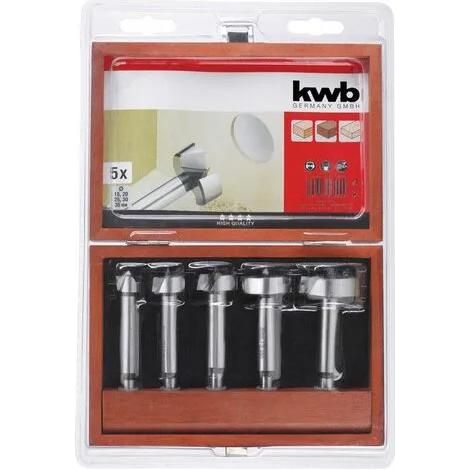 KWB juego 5 brocas bisagra 15-35mm 49706090 , Juego De 5 Brocas De Bisagra 15-35Mm de la marca Einhell. (1/2)